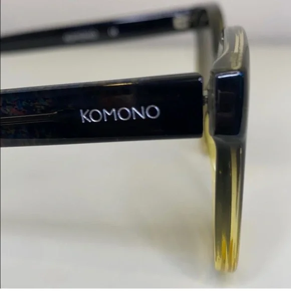 Chic Black and Brown Gradient Sunglasses NEW KOMONO Lulu Expressionist - Picture 8 of 9